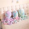 Soft Animal Plush Octopus Toy With Bright Hue For Kids Room Decor And Gifts