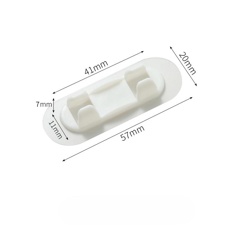 10 шт. фиксатор для проводов, не требующий пробивки, настенный кабельный органайзер с самоклеящейся высоковязкой основой для хранения и фиксации