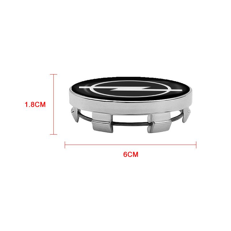 60mm Car Wheel Center Hub Cap Rim Cover Emblem Stickers For Opel Insignia Astra Antara Meriva Zafira H G Corsa