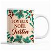 Mug - Noël Justin Beige - Front/Back Print - Dishwasher Safe - 325 Ml