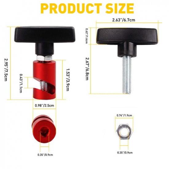 2x Car Lift Engine Hood Rod Support Clamp Shock Prop Strut Stopper Retainer Tool