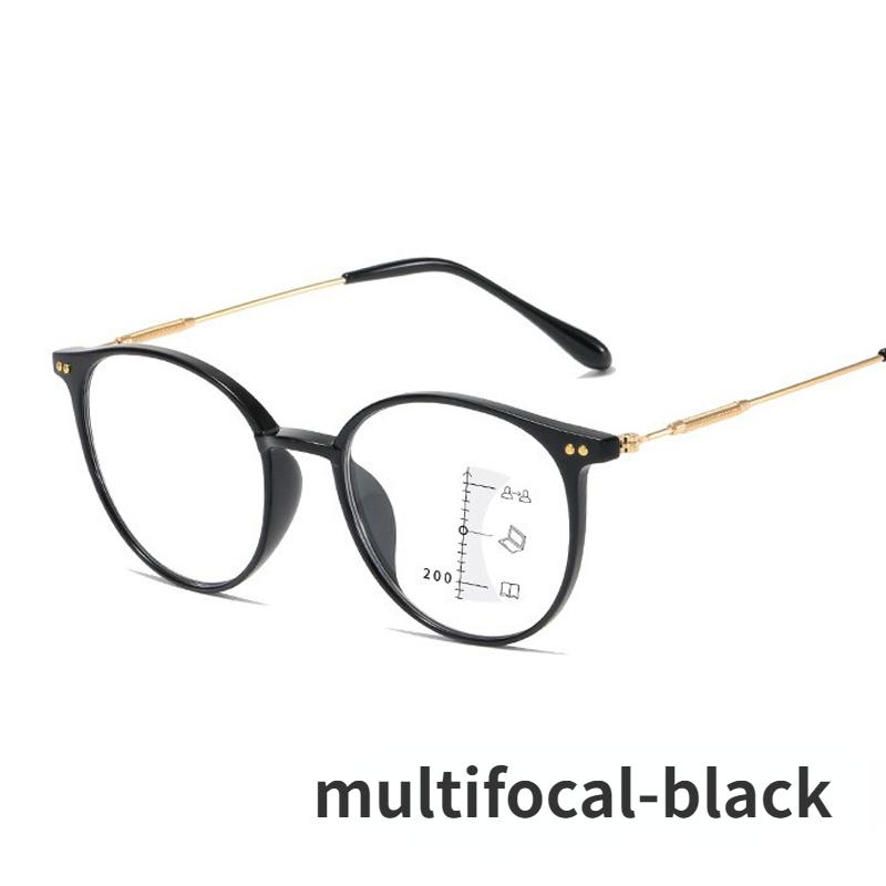 Мужские и женские мультифокальные прогрессивные очки для чтения с защитой от синего света, очки для ближнего и дальнего света, ретро бифокальные очки, диоптрии от +1,0 до +4,0