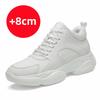 Fashion Summer Men Sneakers Elevator Shoes Insole 6/8/10cm Heels Casual Lift Height Shoes Man Comfortable Heightening Shoes for Men