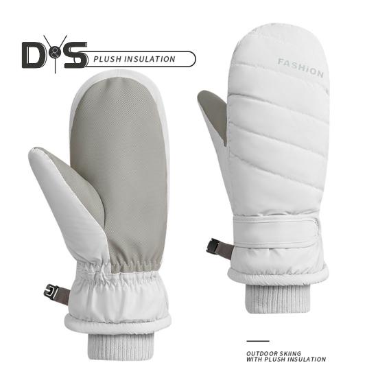 Зимние лыжные перчатки для мужчин и женщин, молодежные нескользящие термоперчатки, ветрозащитные зимние перчатки для согревания рук, для катания на лыжах и велоспорта