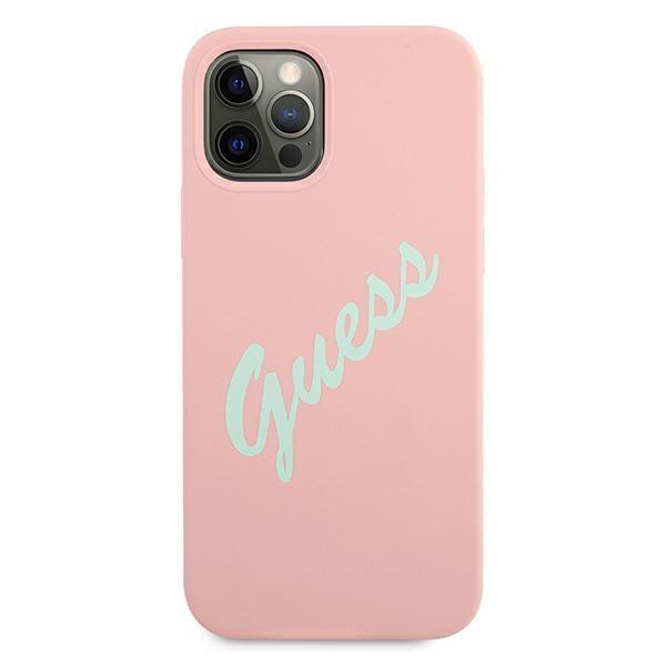 Guess Guhcp12Mlsvspg Iphone 12/12 Pro6,1 Różowo Zielony/Green Pink Hardcase Silicone Vintage