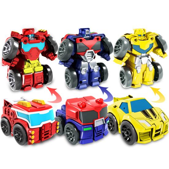 Mini Deformation Car Robot Transformable Inertia Truck Model Interactive Kid Toy