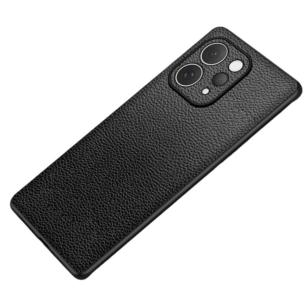 Чехол для vivo S50 5G, текстура личи, покрытие из ПУ-кожи, ПК + ТПУ, защитная задняя крышка телефона