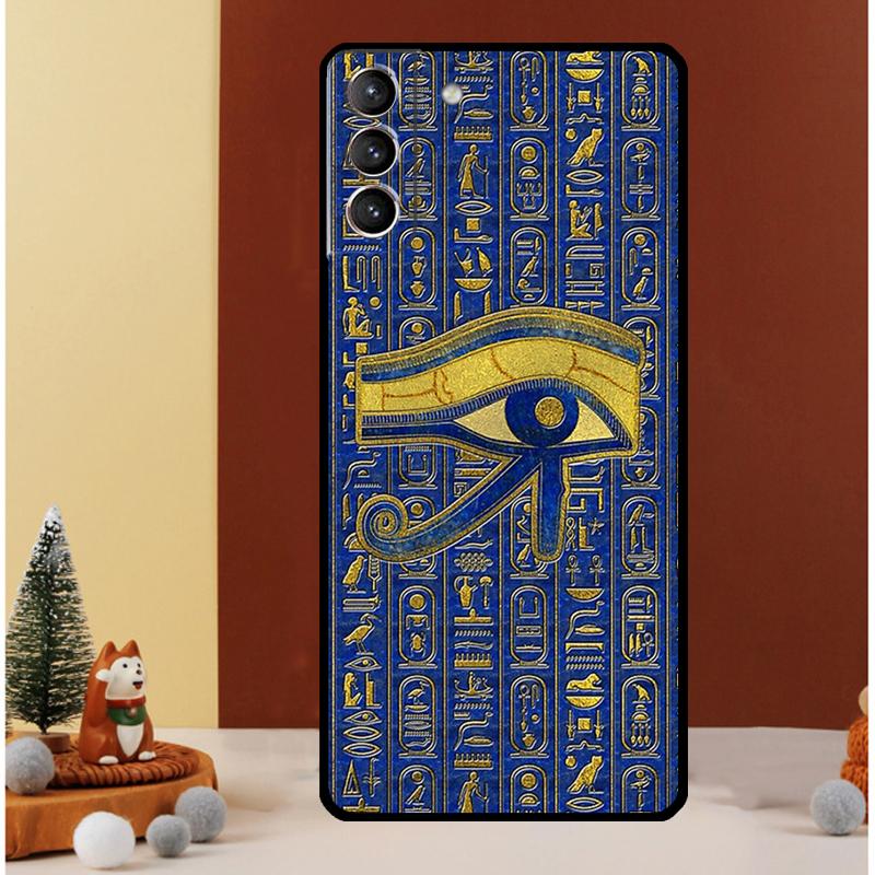 Священный Глаз Гора Египет Фреска Чехол Для Samsung Galaxy S23 Ultra S24 S22 Note 20 Ultra 10 Plus S8 S9 S10 S20 S21 FE Чехол
