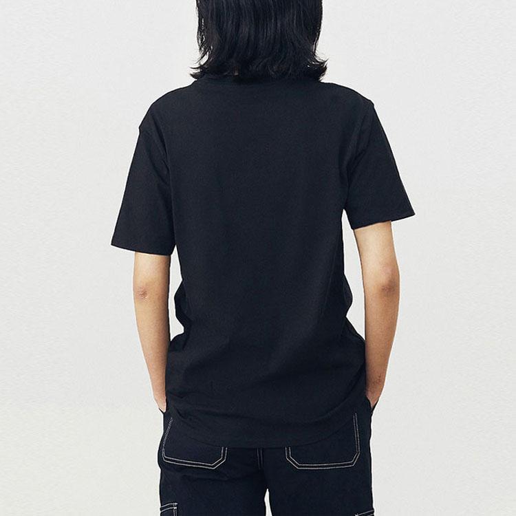 Vans T Shirts Unisex Black Crew Neck Moderate Straight Fit VN0A54KTBLK