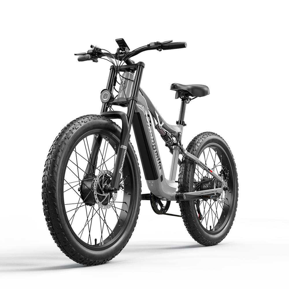 Shengmilo S600 2000W Dual-Drive Electric Bike, 26" Fat Tire, Shimano 7-Speed, Hydraulic Brake, Samsung Battery Ebike