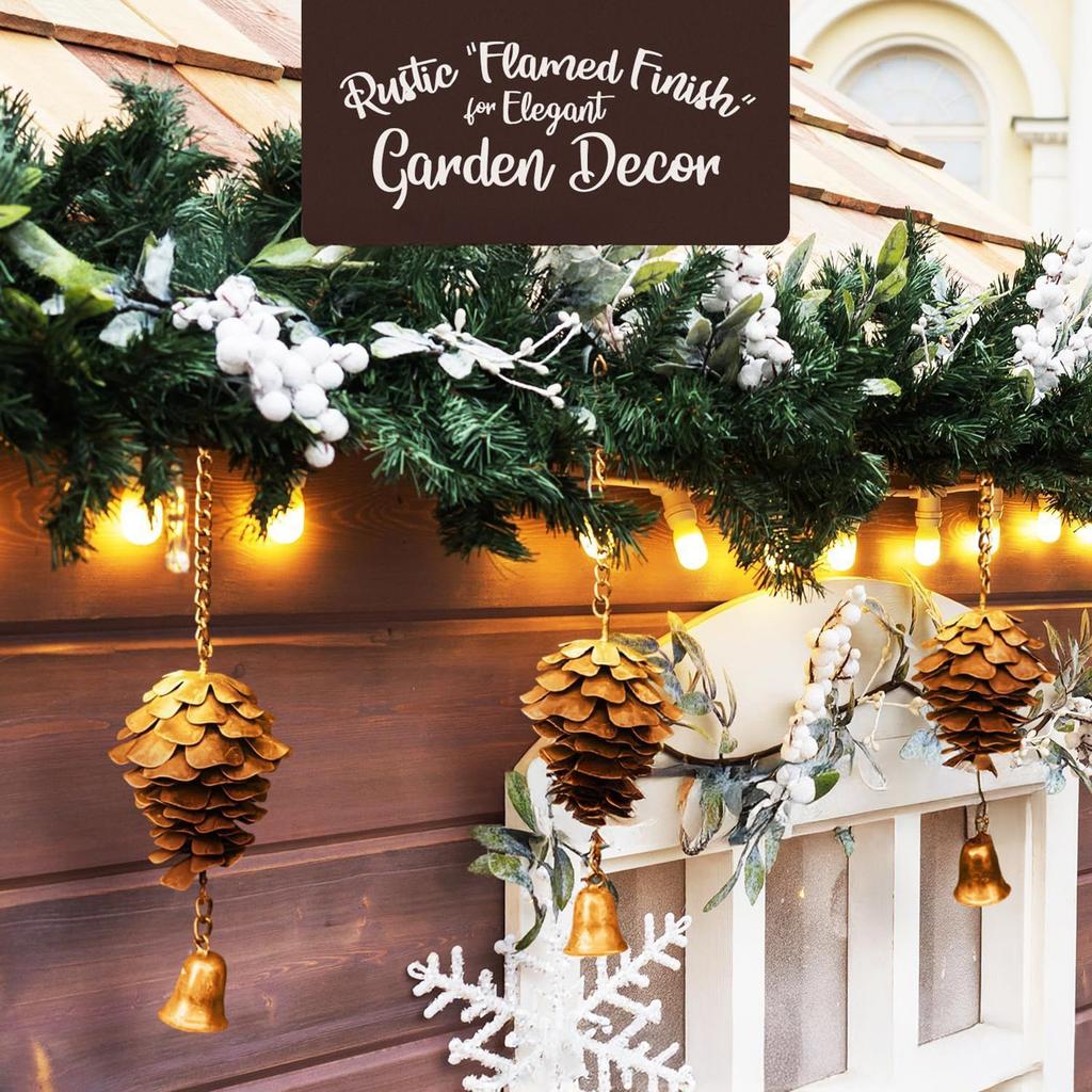 Пасхальная тема Колокольчик из сосновых шишек Удобная установка Практичный подвесной домашний декор Подходит для патио крыльца двора