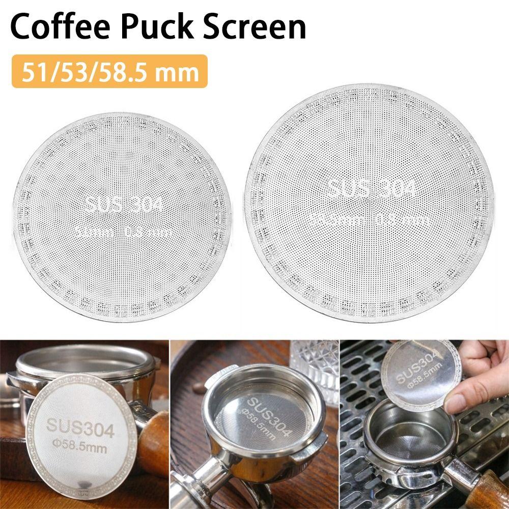 Stainless Steel Coffee Puck Screen Reusable Espresso Accessory New Coffee Filter