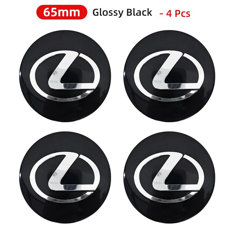 3D 4pcs 56mm 60mm 65mm Car Wheel Center Hub Cap Stickers Decal For Lexus GS IS LS500h ES260 ES300h RX350h NX260 UX260  LM LC