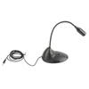 ABS Black Omnidirectional Directivity 3.5mm Plug Adjustable Tube Wired Notebook Computer Microphone