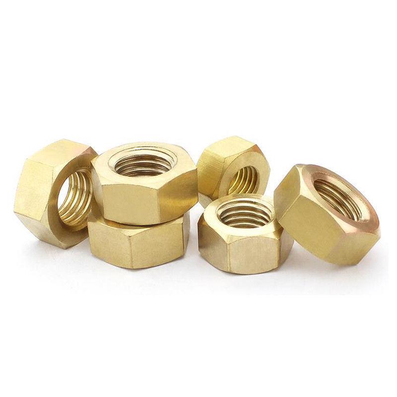 1-100 шт. цельные латунные шестигранные гайки для болтов и винтов M1.4-M24