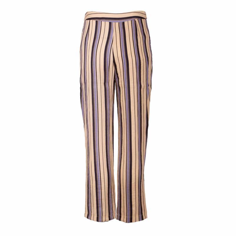 BEST MOUNTAIN Women's Wide Striped High Waist Pants
