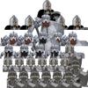 New 8pcs/lot MOC Uruk-hai Orc Army Group Orcus Figures Model Building Blocks LOTR Bricks Medieval Toys for Children Gifts