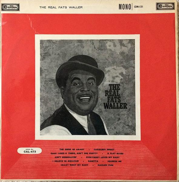 Виниловая пластинка FATS WALLER The Real Fats Waller CDN131 RCA Camden UK Джаз Б/у
