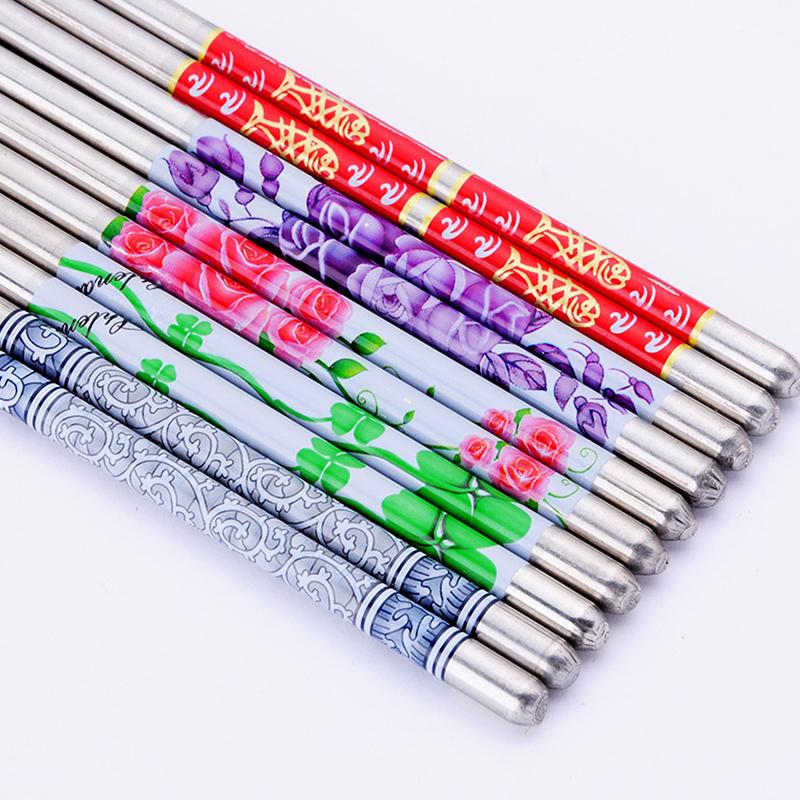 3 шт. столовых приборов из нержавеющей стали палочки для еды ложка вилка подарочная коробка портативный дорожный набор столовых приборов кухонные принадлежности