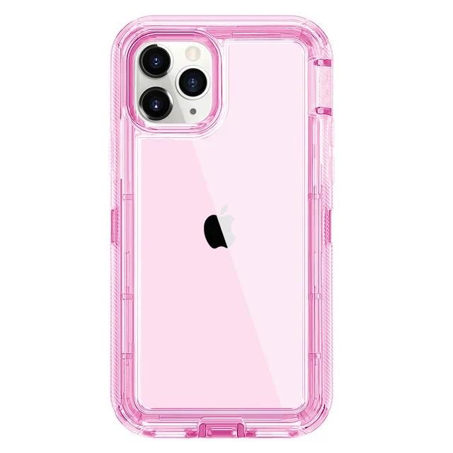 3в1 прочный жесткий чехол Otter Box для iPhone16 Pro Max 15 14 13 11 X XR XSMAX SE 6 7 8Plus прозрачный противоударный защитный чехол с подушкой безопасности