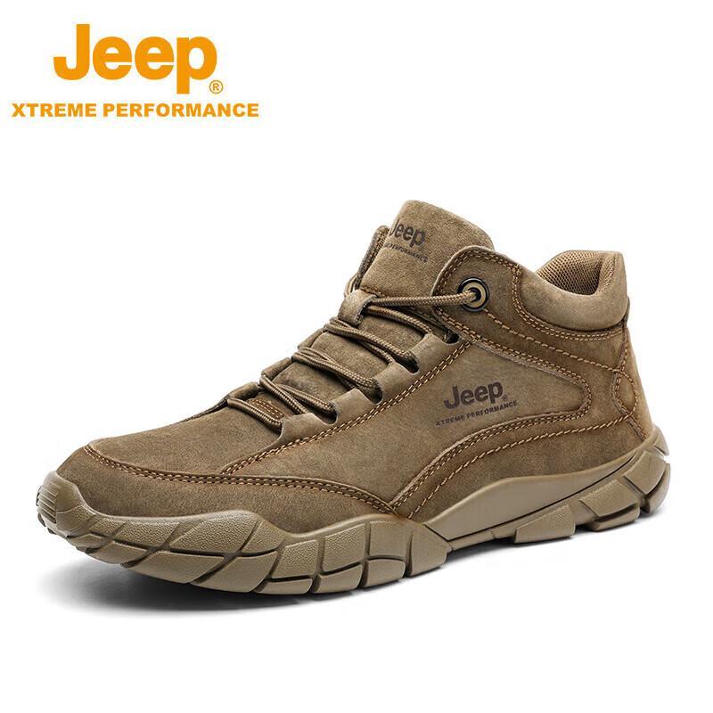 Jeep Мужская теплая нескользящая обувь для хайкинга на открытом воздухе