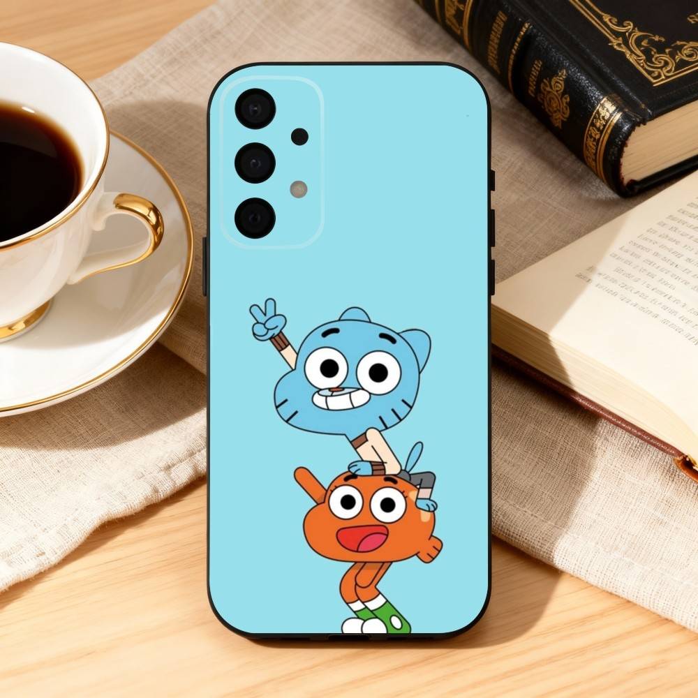 AMAZING WORLD OF G-GUMBALL Phone Case For Samsung Galaxy A73,A72,A71,A70,A53,A52,A51,Soft Silicone Black Cover