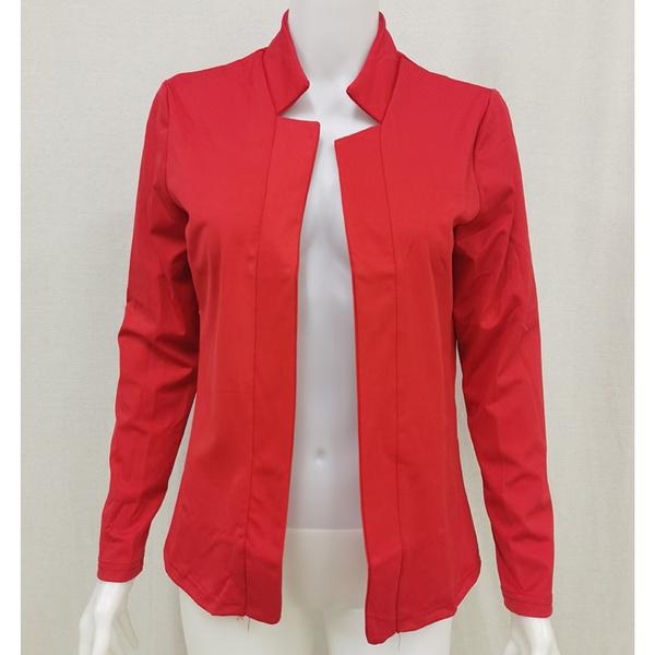 Трендовые модные женские пиджаки с длинными рукавами, однотонные офисные женские деловые костюмы, пальто больших размеров, женская одежда, 9 цветов