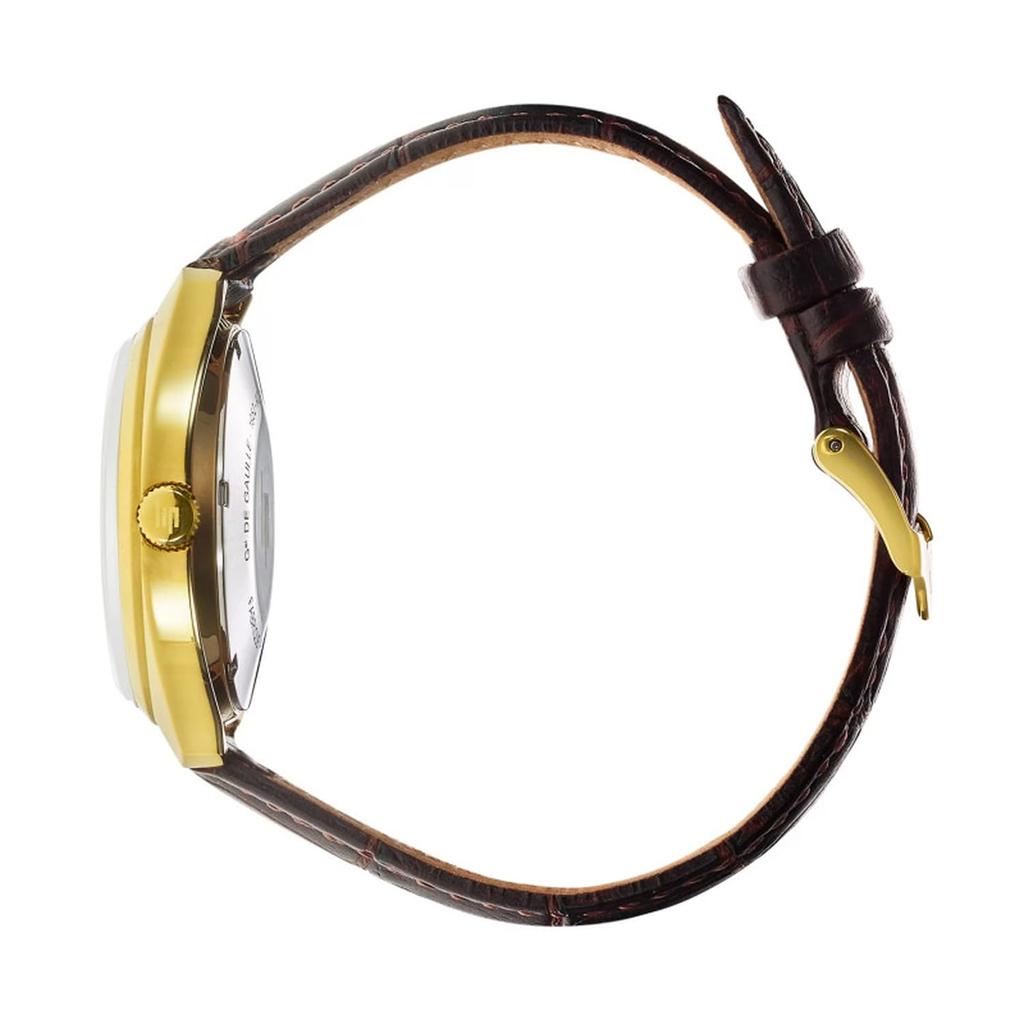 Авторизованный дистрибьютор Lip Watch Ladies de 671022 GDG Classic 35 мм Золотисто-коричневая кожа [LIP] [Генерал де Голль]