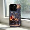 Рождественский чехол для телефона Санта-Клаус для iPhone 17,16,15,14,13,12,11 Plus,Pro Max,XS, Разноцветный Серебристый Черный Чехол