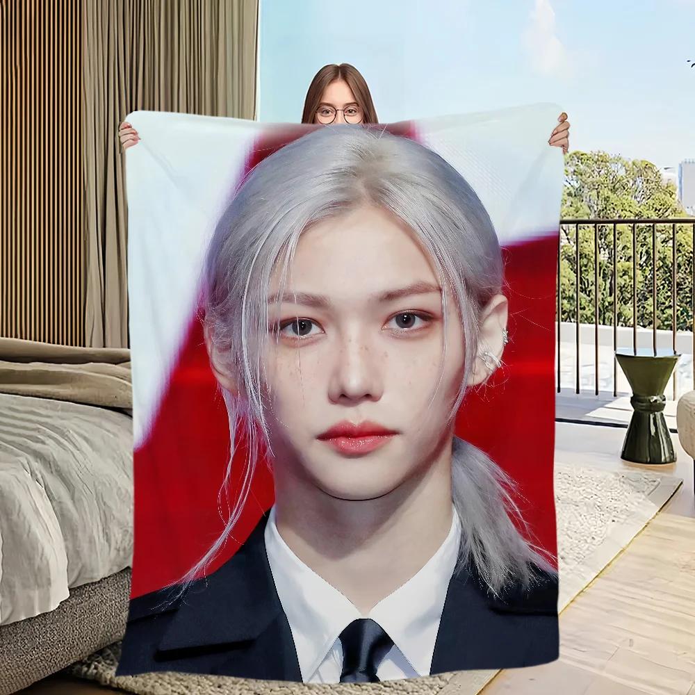 Warm Plush Throw Blanket for Living Room Bedroom Travel Perfect KPOP Gift for Fans of FFelix Singer