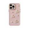Pink Pearl Love 16promax Apple 17 Mobile Phone Case Iphone13 Three Dimensional Girl 11 Suitable for 12 Soft 14