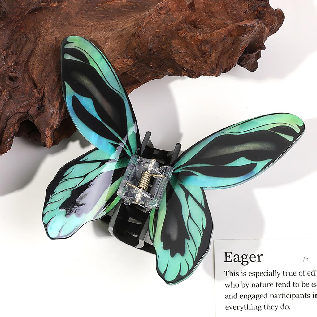 Акриловая заколка-бабочка для волос с когтями, корейский темперамент, простая заколка-зажим для волос для девочек, заколка-акула, женские аксессуары для укладки волос