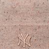 New Era Женская блестящая шапка-бини, кепка New York Yankees, женская бежевая кепка