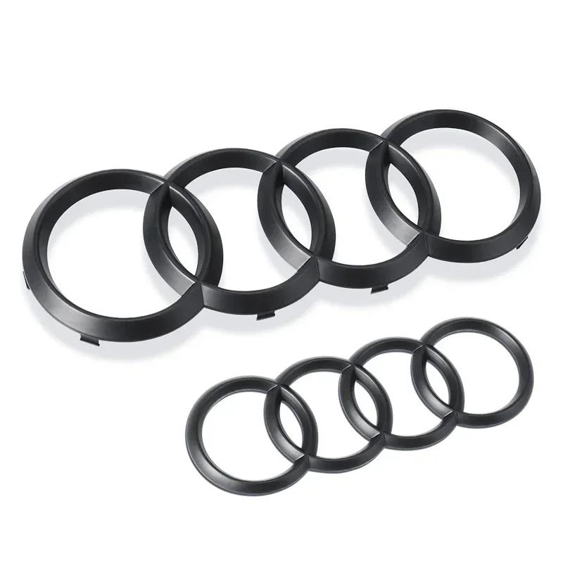 ABS Car Front Bonnet Grill Rear Trunk Emblem Badge Car Sticker For q2 A3 A4 A4L A5 A6 A6L A7 A8L Q2L Q3 Q5 Q7 TT Car Styling