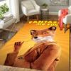 Cartoon Mr. Fox Rug Floor Mat for Living Room or Bedroom Soft and Comfortable Carpet a Gift for Birthday and Holiday.NFF0928390