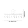 5pcs Pants Clip 8 Clips Socks Drying Rack Non-Slip Plastic Drying Clips Windproof Multi-Function Underwear Drying Household