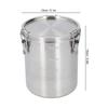 Pet Food Storage Container 304 Stainless Steel Leakage Proof Airtight Pet Food Storage Holder Bin 1600ML 2500ML Optional