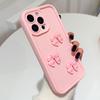 For iPhone 15 Pro Max TPU Case Cute 3D Bowknot Design Creative Protective Phone Cover