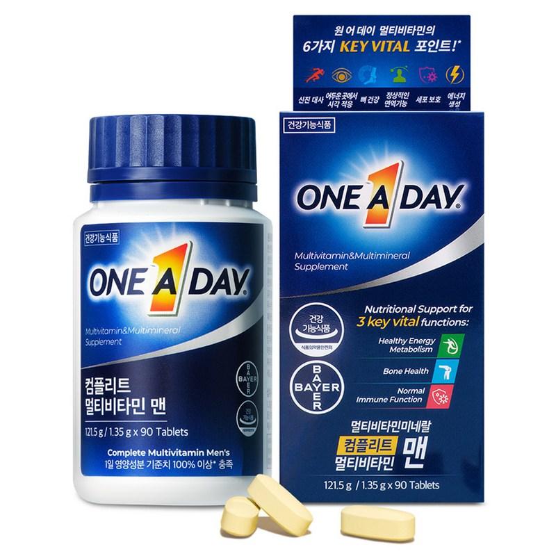 Мультивитамины One-A-Day для мужчин 121,5 г, 90 таблеток, 1 шт.