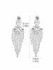 Роскошный темперамент блестящие длинные серьги-кисточки со стразами старшие серьги с чувством моды преувеличенная индивидуальность женские серьги ювелирные изделия