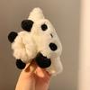 Plush Panda Shape Hair Claw Strong Grip Back Head Hair Clip Cartoon Shark Girl Hair Claw Hair Accessories