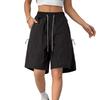 Women's Summer Work Pants Are Loose Comfortable Casual Fashionable With Multiple Pockets And Solid Color Shorts