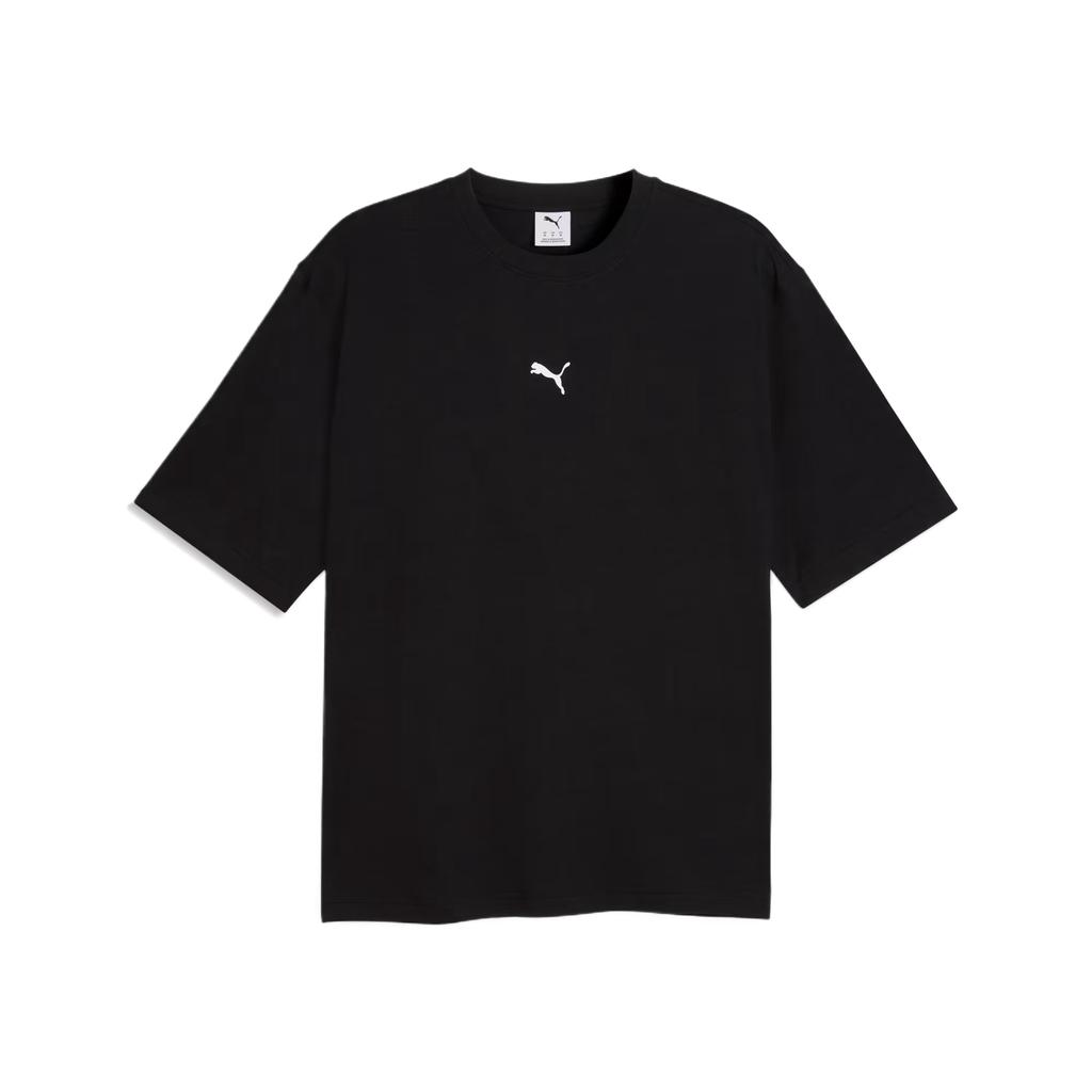 Puma Графическая свободная повседневная спортивная футболка с опущенными плечами Мужские топы 636756-01