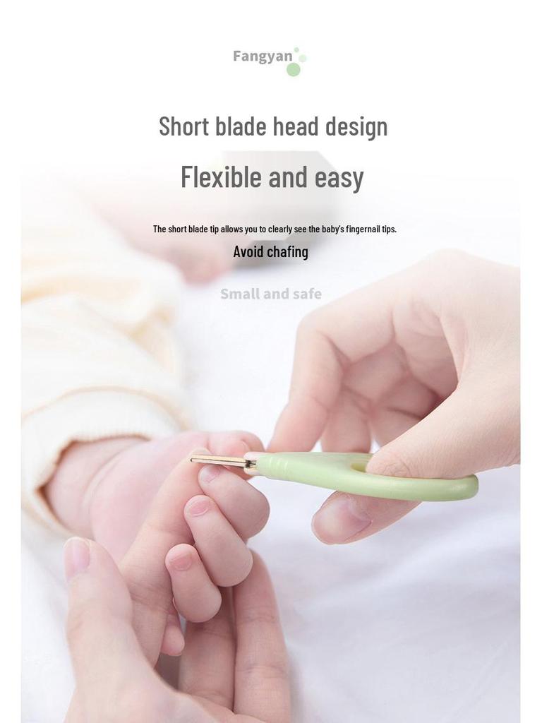 Newborn Baby Nail Clipper Set: Anti-Pinch Clippers, Children's Nail File & Ear Spoon