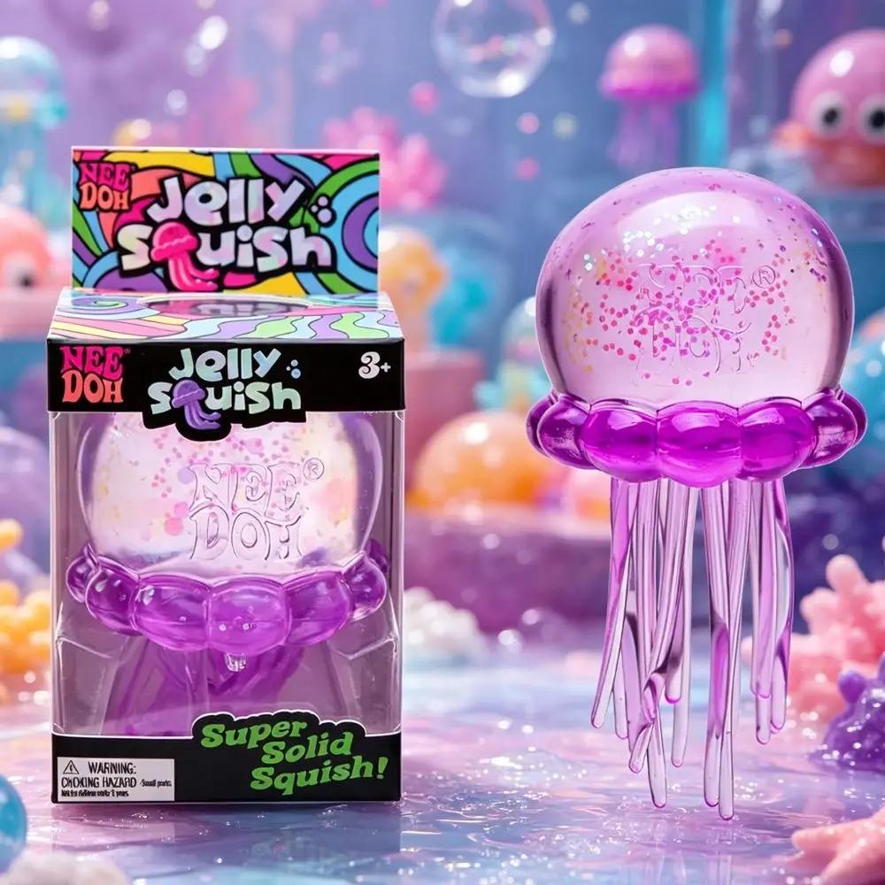 Милая осьминожка Nee Doh Jelly Hops, Игрушка-антистресс, Водонепроницаемая сенсорная игрушка для игры в воде, Отличный подарок для мальчиков и девочек