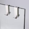 Bathroom Shower Glass Door Hook Stainless Steel Glass Door Towel Hooks Rack Bathrobe Hanger Holder Hanging Wall Hooks