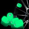 4x Fluorescent Green Car Wheel Tire Valves Caps Luminous Valve Dust Covers For Volkswagen VW Golf 4 7 MK3 4 7 Touran Polo Passat