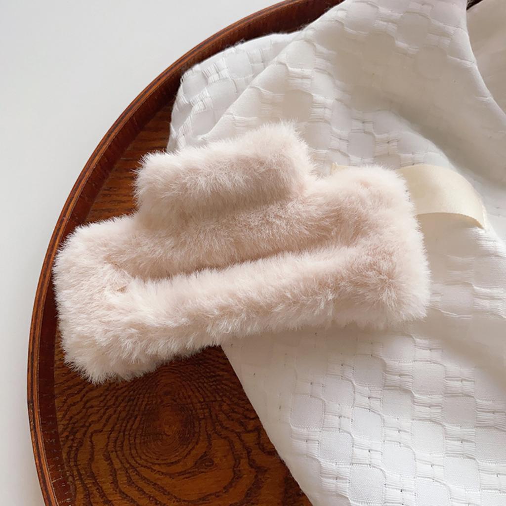 Yousheng Женская плюшевая заколка для волос с дизайном «пружинная задняя часть головы», большая заколка для волос, прямоугольный зажим для волос в виде акулы, аксессуар для волос