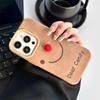 Simple Smiling Face for IPhone15 for Apple16promax Phone Case12Fun13Brown Skin Texture14Cartoon