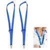 2Pcs Plain Fabric Pen Lanyards with Pen Glasses Holder Anti-Loss Student ID Badge Lanyard Practical Work Lanyard for Doctors Nurses Teachers